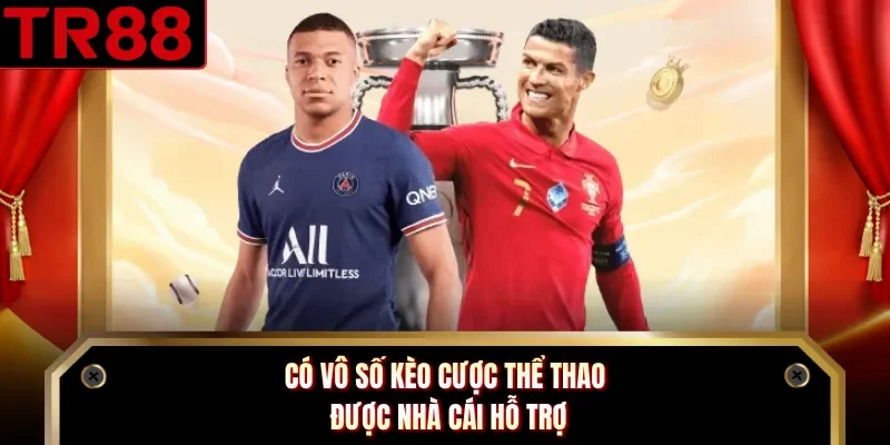 Có vô số kèo cược thể thao được nhà cái hỗ trợ